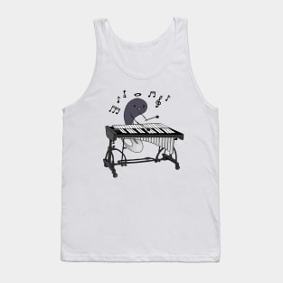 Cute Tadpole Playing Vibraphone In Love with Music (Vibraphonist Melody) Mallet Percussion Instrument Tank Top